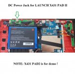 DC Power Jack Charging Port for LAUNCH X431 PAD II X431 PAD2